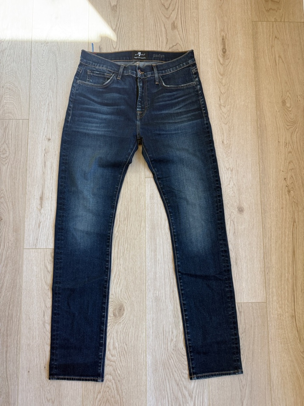 7 For All Mankind Slim Men’s Jeans in Dark Blue Wash